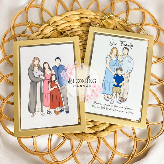 Custom Minimalist Family Portrait (Digital Only)